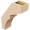 Ekena Millwork 5-inch W x 14-inch D x 18-inch H Monterey Rough Cedar Woodgrain TimberThane Knee Brace, Primed BRCUR05X14X18MONRCPR - alternate 3
